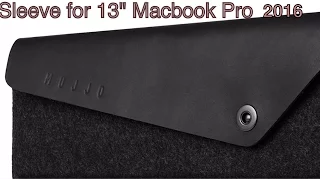 Sleeve for 13" Macbook Pro 2017 - Black (With new Macbook Pro) (4K)