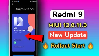 Redmi 9 MIUI 12.0.11.0 new india stable update || Rollout Start || Full Information 🤩🔥||