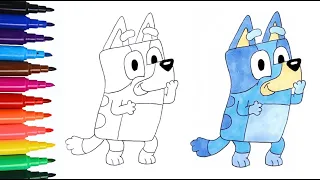 How to Draw BLUEY | Easy Drawing | #art #painting #cartoon #blueybingo #bluey