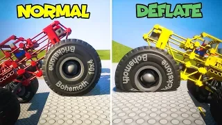 NORMAL vs DEFLATE Tires | Brick Rigs