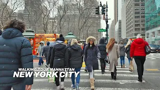 [Full Version] NEW YORK CITY - Manhattan Winter Season, 6th Ave, Bryant Park & Broadway, Travel, 4K