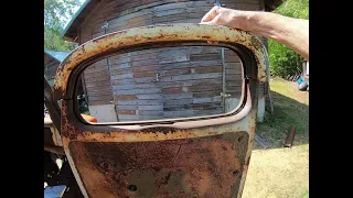 40 Ford truck-Squaring the cab-lining up the doors-Making floor pans