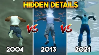 HIDDEN DETAILS - GTA 5 VS DEFINITIVE EDITION VS GTA SAN ANDREAS !