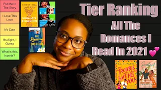 TIER RANKING ALL THE ROMANCE I READ IN 2021 [CC]