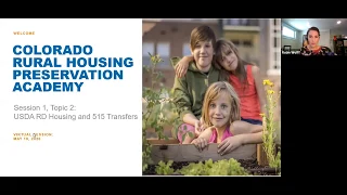 USDA Rural Development Housing and 515 Transfers - Colorado Rural Housing Preservation Academy