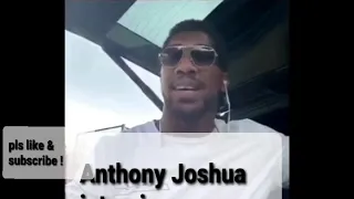 Anthony Joshua interview