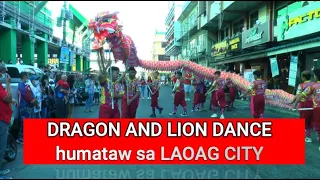 Lion at Dragon dance, humataw sa Laoag City