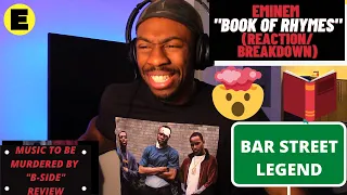 (#MTBMB B-SIDE) EMINEM "BOOK OF RHYMES" (REACTION/BREAKDOWN) HE WENT IN HIS BAG LIKE NEVER BEFORE!