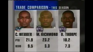 NBA on NBC | Washington Wizards trade Chris Webber to Sacramento Kings for Mitch Richmond (1998)