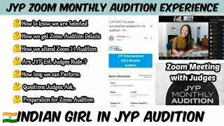 Indian Girl - JYP Monthly Zoom Audition Experience •Hindi Subtitles•#jyp  @INDIanUNNie