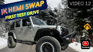 JEEP JK HEMI SWAP - First test drive after Hemi Swap