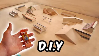 DIY Wooden Fingerboard Park!