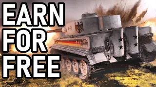 First Premium Contract Tiger 1 Hammer World of Tanks Modern Armor wot console