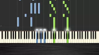 Miley Cyrus -  Wrecking Ball - Piano Tutorial by PlutaX (50% Speed) Synthesia