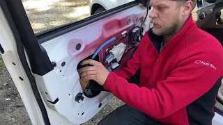 Audi door won’t open from inside b8 b8.5 a4 a5 a6 q5 inside panel handle cable replace fix broken vw
