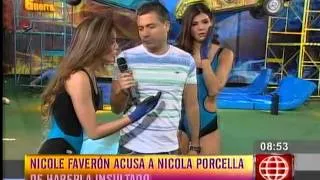 Nicola Porcella habló sobre el incidente con Nicole Faverón