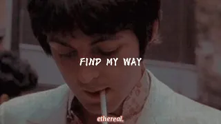 Find My Way - Paul McCartney ft. Beck [letra/sub. español]