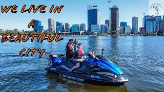 Jet Ski Tailor fishing/exploring | Perth Swan River with 2 younger legends | all you need is water