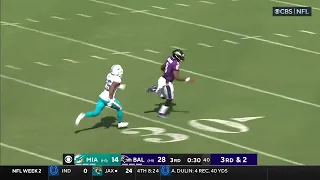 LAMAR JACKSON UNREAL 79 YARD TOUCHDOWN RUN 🔥 | Ravens vs Dolphins Highlights