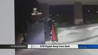 ATM Ripped Away From Bank