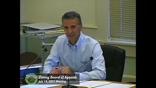 Zoning Board of Appeals; July 14, 2022