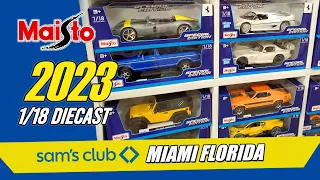 2023 Maisto 1/18 Scale Model Cars At Sam's Club Miami