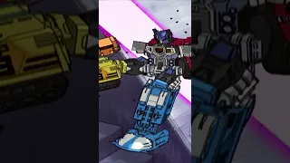 Shockblast almost destroys Optimus Prime