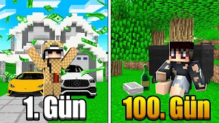 100 GÜNDE EVSİZ OLMAK 🏠❌ - Minecraft