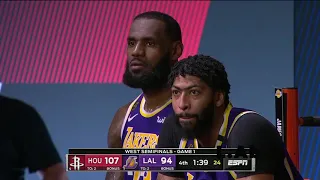 2 LeBron James and L.A. Lakers Game Plan for Beating the Houston rockets  - Low lights