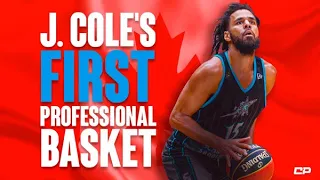 J. Cole's First Bucket As PROFESSIONAL Basketball Player 🔥 | Highlights #Shorts