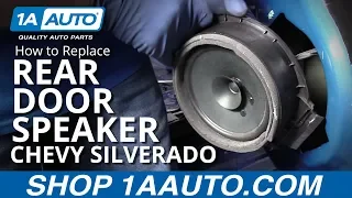 How to Replace Rear Door Speaker 14-19 Chevy Silverado