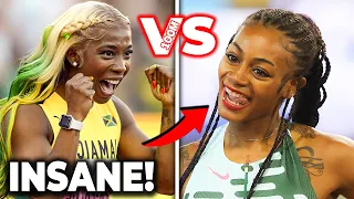 Shelly-Ann Fraser-Pryce VS Sha'Carri Richardson! - INSANE 100 meters Masterclass