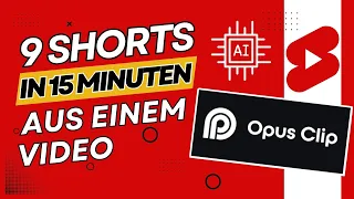 GENIALES TOOL - automatisch MEHRERE shorts aus EINEM Video | Opus Clip #ai