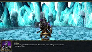 King Garithos destroys the Lich King and the Helm of Domination