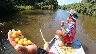 USEI A TÉCNICA PRIMITIVA DO RIBEIRINHO. Pescando com os nativos da Amazônia.