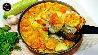 Картофельная запеканка с фаршем и овощами! Съедается до последнего кусочка!