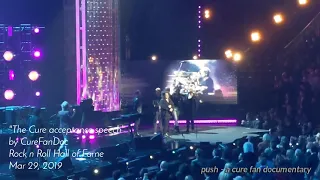 The Cure Acceptance Speech at Rock Hall 2019