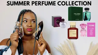 MY MOST COMPLIMENTED SUMMER PERFUME COLLECTION 2022| FLORAL, FRUITY & FEMININE *Affordable*