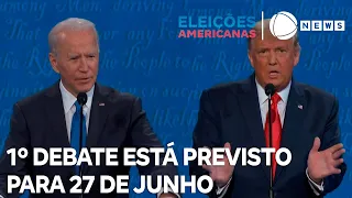 Primeiro debate entre Biden e Trump está previsto para 27 de junho