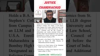 Justice Chandrachud facts. #shoes