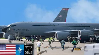 Finally! U.S. KC-135 Face Emergency Takeoff to Battle Zone at Full Throttle