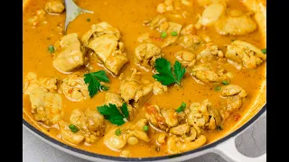 Easy Coconut  Chicken Curry | Chicken curry with coconut milk