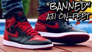 "BRED/BANNED" AIR JORDAN 1 ON-FEET REVIEW