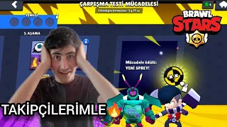 Takipçilerimle Çarpışma Testi Mücadelesini Tamamladım!🔥 Brawl Stars