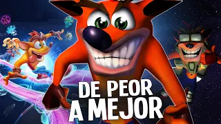 TOP Juegos CRASH BANDICOOT (De PEOR a MEJOR) #crashbandicoot #top