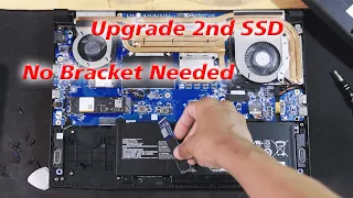 MSI Katana 15 B13VFK Laptop Force Upgrade and other MSI series secondary SSD NVMe Without Bracket