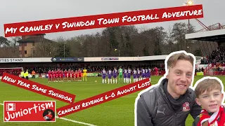 My Crawley v Swindon Town Football Adventure- New Year Same Swindon, Crawley Revenge 6-0 August Loss