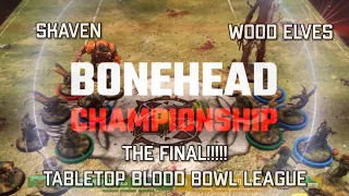 Skaven vs Wood Elves! Bonehead Championship - The Final! (Tabletop Blood Bowl)