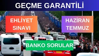 EHLİYET TEMMUZ-AĞUSTOS-EYLÜL 2023 ANİMASYONLU SINAV SORULARI