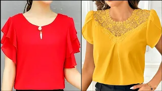 Top 50 Most Attractive Soft Comfortable Stylish Top and blouse designs